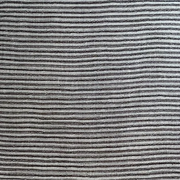 Scarf Striped Light Green Gray/Charcoal Women's Scarf - Picture 5 of 5